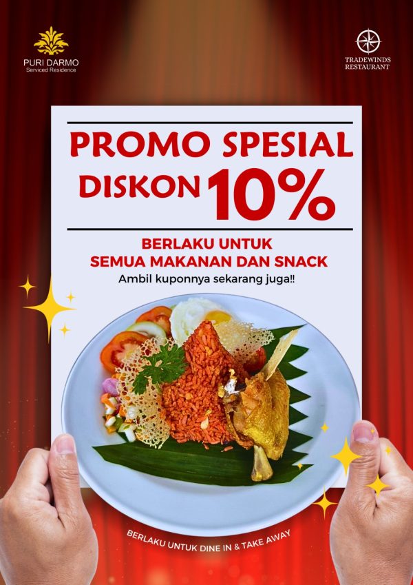 MAKAN ENAK, HARGA HEMAT 10%!